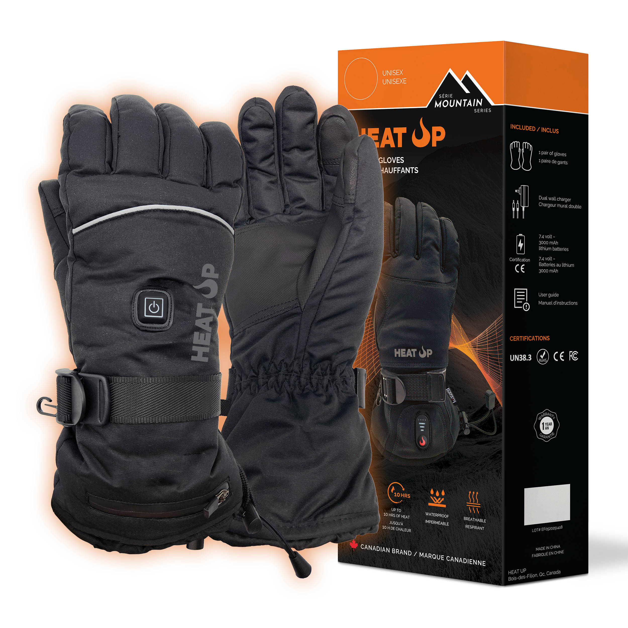 Heated Gloves - MOUNTAIN series - Unisex
