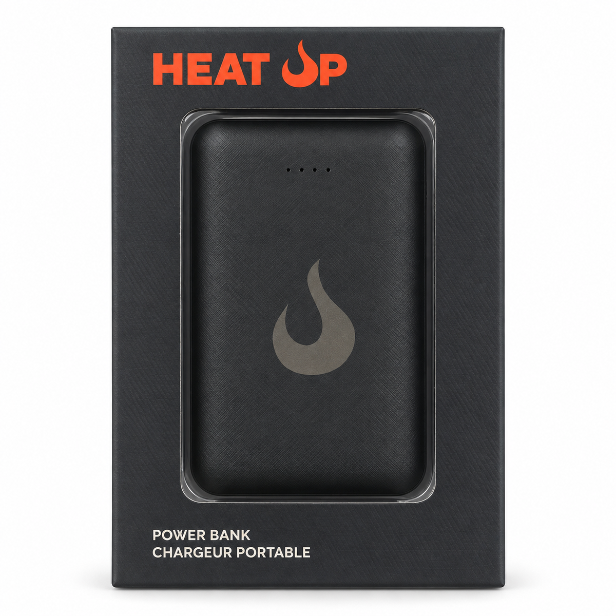 Heat Up power bank in its retail box