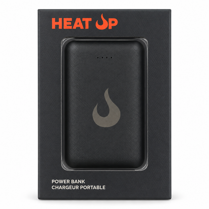Batterie externe Heat Up dans sa boîte