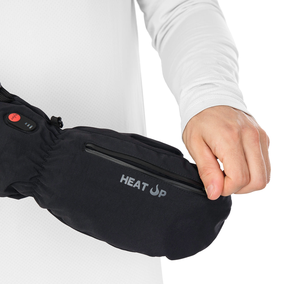 Heated Mittens - MOUNTAIN series - Unisex wear top view