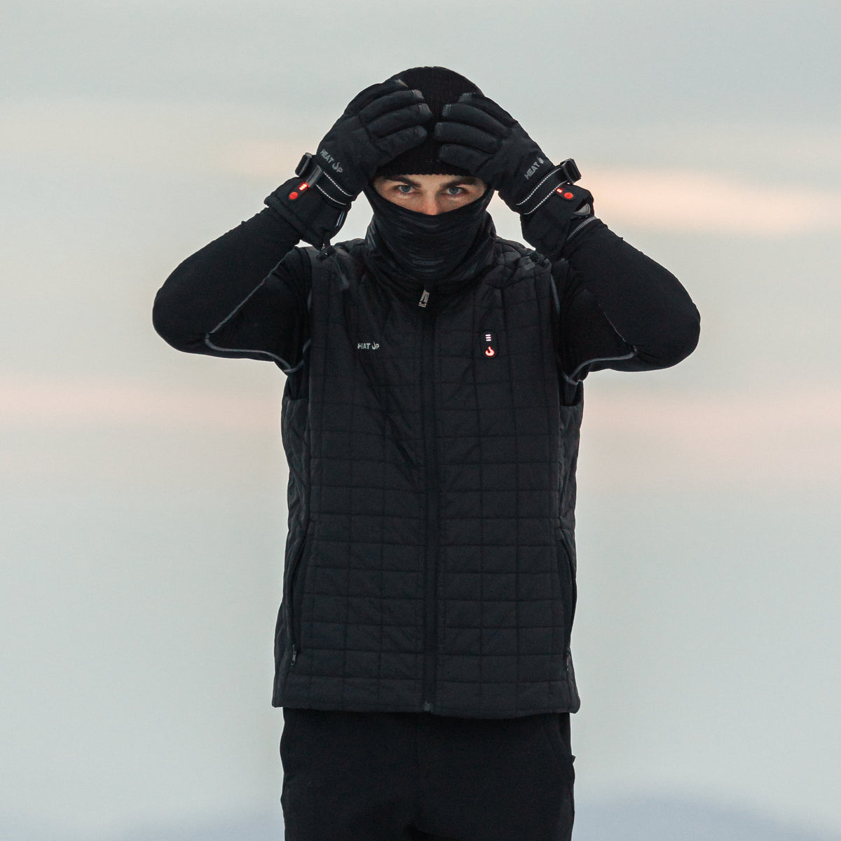 Men’s Heated Vest – Mountain Series wear front view outside