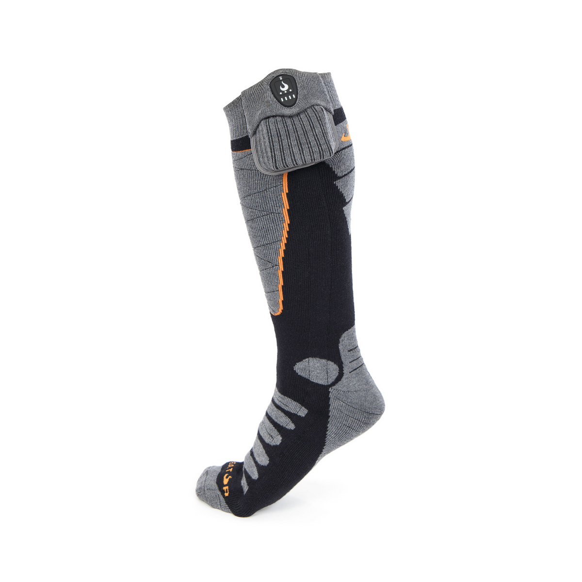 Merino Wool+ Heated Socks – Midweight one side outer leg view
