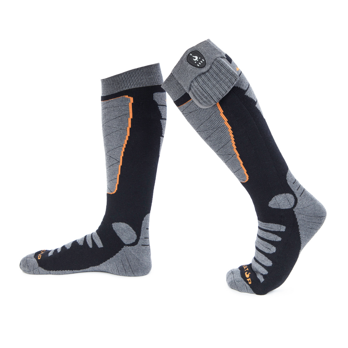 Merino Wool+ Heated Socks – Midweight side views