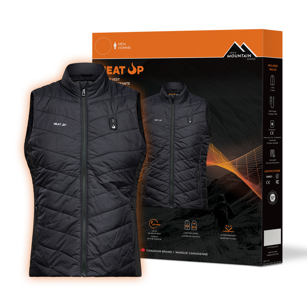 Women’s Heated Vest – Mountain Series packaging