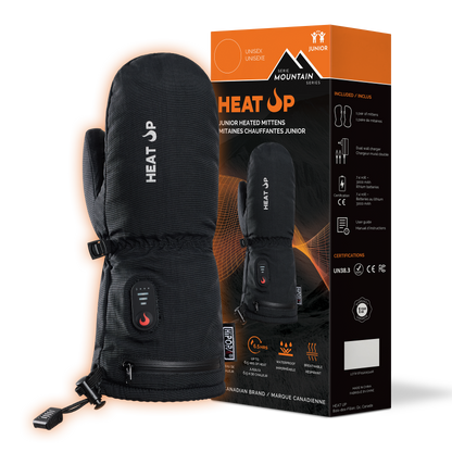 Mitaines chauffantes Junior Heat Up avec leur boîte
