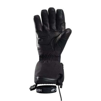 Heat Up Peak heated glove palm side with full genuine leather palm
